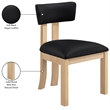 Meridian Furniture Lavrin Black Vegan Leather Dining Side Chair (Set of 2)