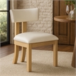 Meridian Furniture Lavrin Cream Vegan Leather Dining Side Chair (Set of 2)