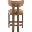 Meridian Furniture Lavrin Cognac Vegan Leather Counter Stool (Set of 2)