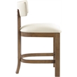 Meridian Furniture Lavrin Cream Vegan Leather Counter Stool (Set of 2)