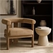 Meridian Furniture Arienzo Beige Velvet Upholstered Accent Chair