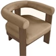 Meridian Furniture Arienzo Beige Velvet Upholstered Accent Chair