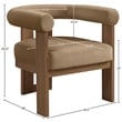 Meridian Furniture Arienzo Beige Velvet Upholstered Accent Chair