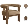 Meridian Furniture Arienzo Beige Velvet Upholstered Accent Chair