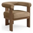 Meridian Furniture Arienzo Beige Velvet Upholstered Accent Chair