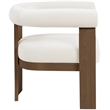 Meridian Furniture Arienzo Cream Velvet Upholstered Accent Chair