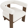 Meridian Furniture Arienzo Cream Velvet Upholstered Accent Chair