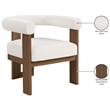 Meridian Furniture Arienzo Cream Velvet Upholstered Accent Chair