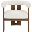 Meridian Furniture Arienzo Cream Velvet Upholstered Accent Chair