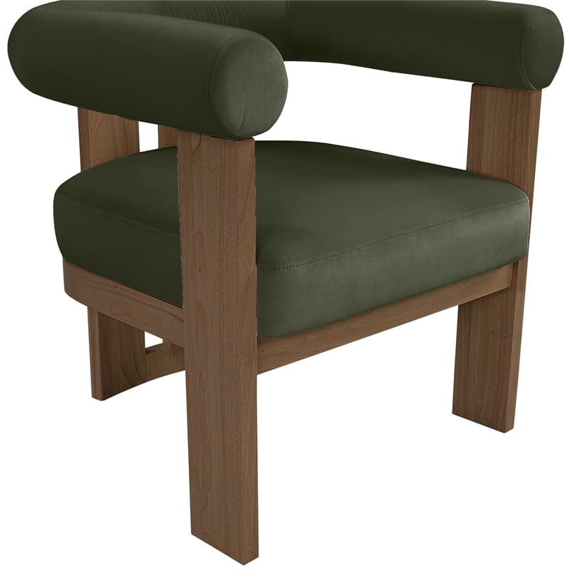 Meridian Furniture Arienzo Green Velvet Upholstered Accent Chair