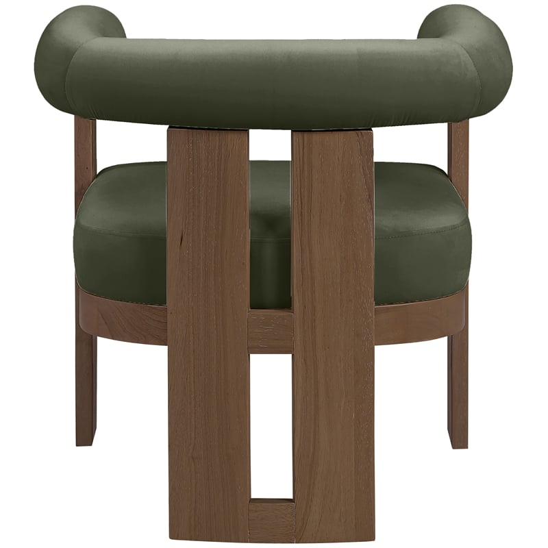 Meridian Furniture Arienzo Green Velvet Upholstered Accent Chair