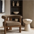 Meridian Furniture Arienzo Taupe Velvet Upholstered Accent Chair