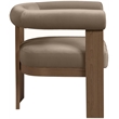 Meridian Furniture Arienzo Taupe Velvet Upholstered Accent Chair