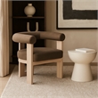 Meridian Furniture Arienzo Brown Velvet Upholstered Accent Chair
