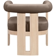 Meridian Furniture Arienzo Brown Velvet Upholstered Accent Chair