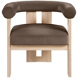Meridian Furniture Arienzo Brown Velvet Upholstered Accent Chair