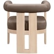 Meridian Furniture Arienzo Brown Velvet Upholstered Accent Chair