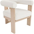 Meridian Furniture Arienzo Cream Velvet Upholstered Accent Chair