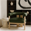 Meridian Furniture Arienzo Green Velvet Upholstered Accent Chair