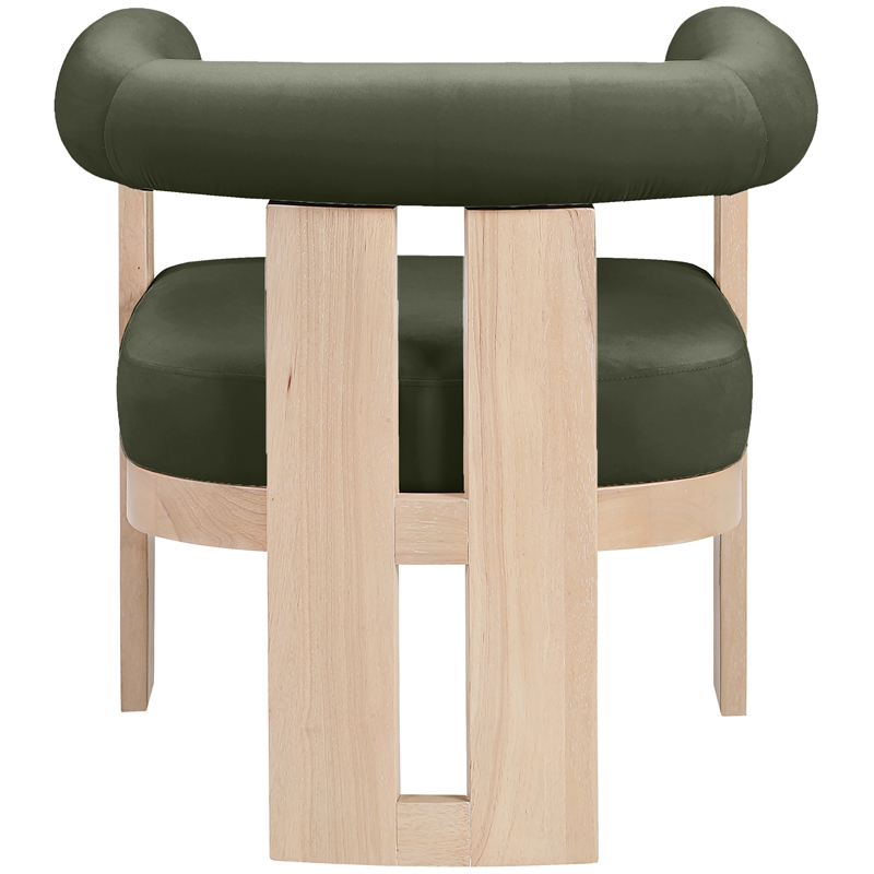 Meridian Furniture Arienzo Green Velvet Upholstered Accent Chair