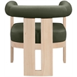 Meridian Furniture Arienzo Green Velvet Upholstered Accent Chair