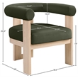 Meridian Furniture Arienzo Green Velvet Upholstered Accent Chair