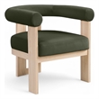 Meridian Furniture Arienzo Green Velvet Upholstered Accent Chair
