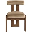 Meridian Furniture Arienzo Beige Velvet Upholstered Dining Chair (Set of 2)