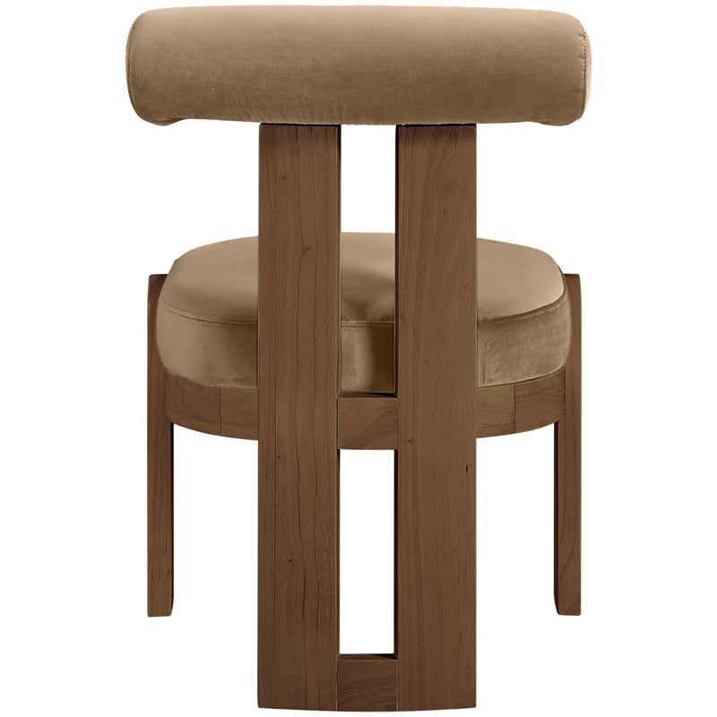 Meridian Furniture Arienzo Beige Velvet Upholstered Dining Chair (Set of 2)