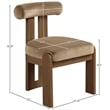Meridian Furniture Arienzo Beige Velvet Upholstered Dining Chair (Set of 2)