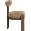 Meridian Furniture Arienzo Beige Velvet Upholstered Dining Chair (Set of 2)