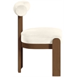 Meridian Furniture Arienzo Cream Velvet Upholstered Dining Chair (Set of 2)