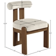 Meridian Furniture Arienzo Cream Velvet Upholstered Dining Chair (Set of 2)
