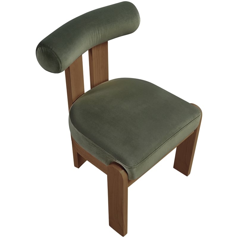 Meridian Furniture Arienzo Green Velvet Upholstered Dining Chair (Set of 2)
