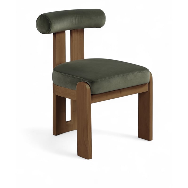 Meridian Furniture Arienzo Green Velvet Upholstered Dining Chair (Set of 2)