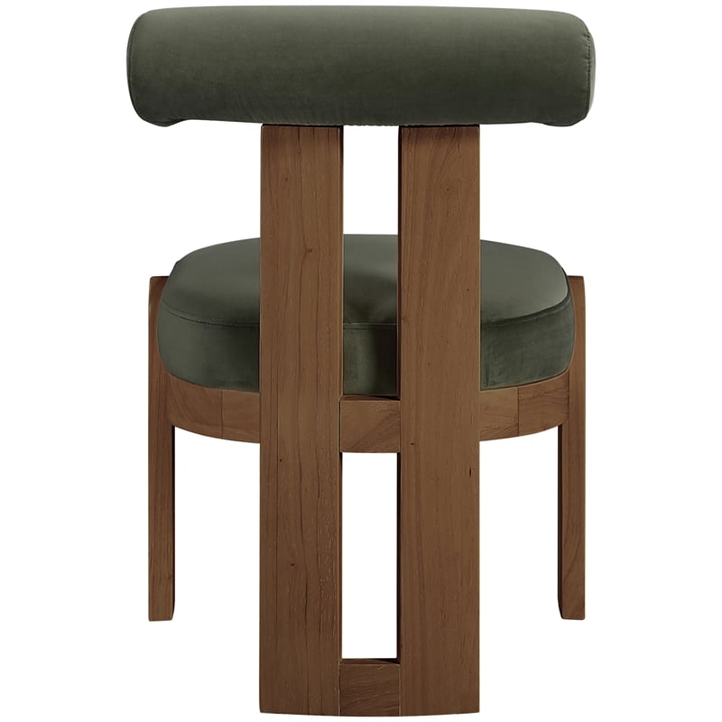 Meridian Furniture Arienzo Green Velvet Upholstered Dining Chair (Set of 2)