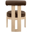 Meridian Furniture Arienzo Brown Velvet Upholstered Dining Chair (Set of 2)