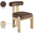 Meridian Furniture Arienzo Brown Velvet Upholstered Dining Chair (Set of 2)