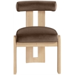Meridian Furniture Arienzo Brown Velvet Upholstered Dining Chair (Set of 2)