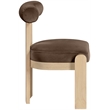 Meridian Furniture Arienzo Brown Velvet Upholstered Dining Chair (Set of 2)