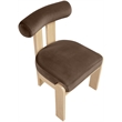 Meridian Furniture Arienzo Brown Velvet Upholstered Dining Chair (Set of 2)