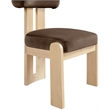 Meridian Furniture Arienzo Brown Velvet Upholstered Dining Chair (Set of 2)