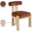 Meridian Furniture Arienzo Cognac Velvet Upholstered Dining Chair (Set of 2)