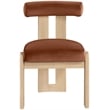 Meridian Furniture Arienzo Cognac Velvet Upholstered Dining Chair (Set of 2)