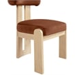 Meridian Furniture Arienzo Cognac Velvet Upholstered Dining Chair (Set of 2)