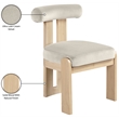 Meridian Furniture Arienzo Cream Velvet Upholstered Dining Chair (Set of 2)