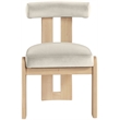Meridian Furniture Arienzo Cream Velvet Upholstered Dining Chair (Set of 2)