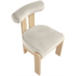 Meridian Furniture Arienzo Cream Velvet Upholstered Dining Chair (Set of 2)