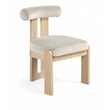 Meridian Furniture Arienzo Cream Velvet Upholstered Dining Chair (Set of 2)