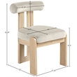 Meridian Furniture Arienzo Cream Velvet Upholstered Dining Chair (Set of 2)